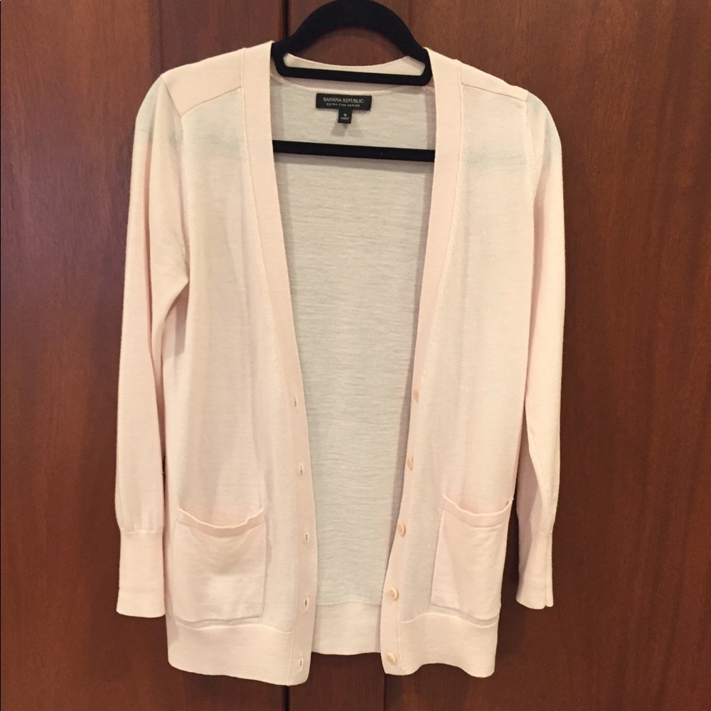 Banana Republic Light Pink Cardigan